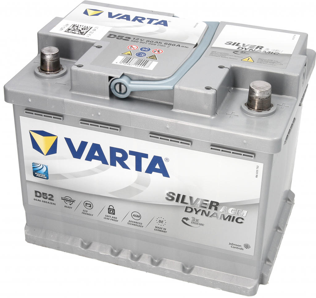 Varta Silver Dynamic AGM 12V 60Ah 680A 560 901 068