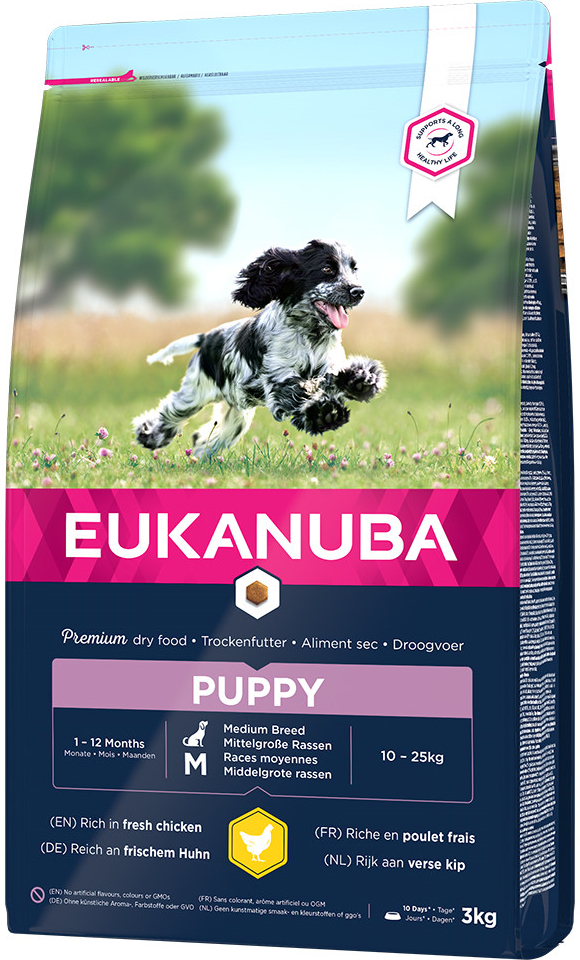 Eukanuba Puppy Medium Breed kuřecí 2 x 3 kg