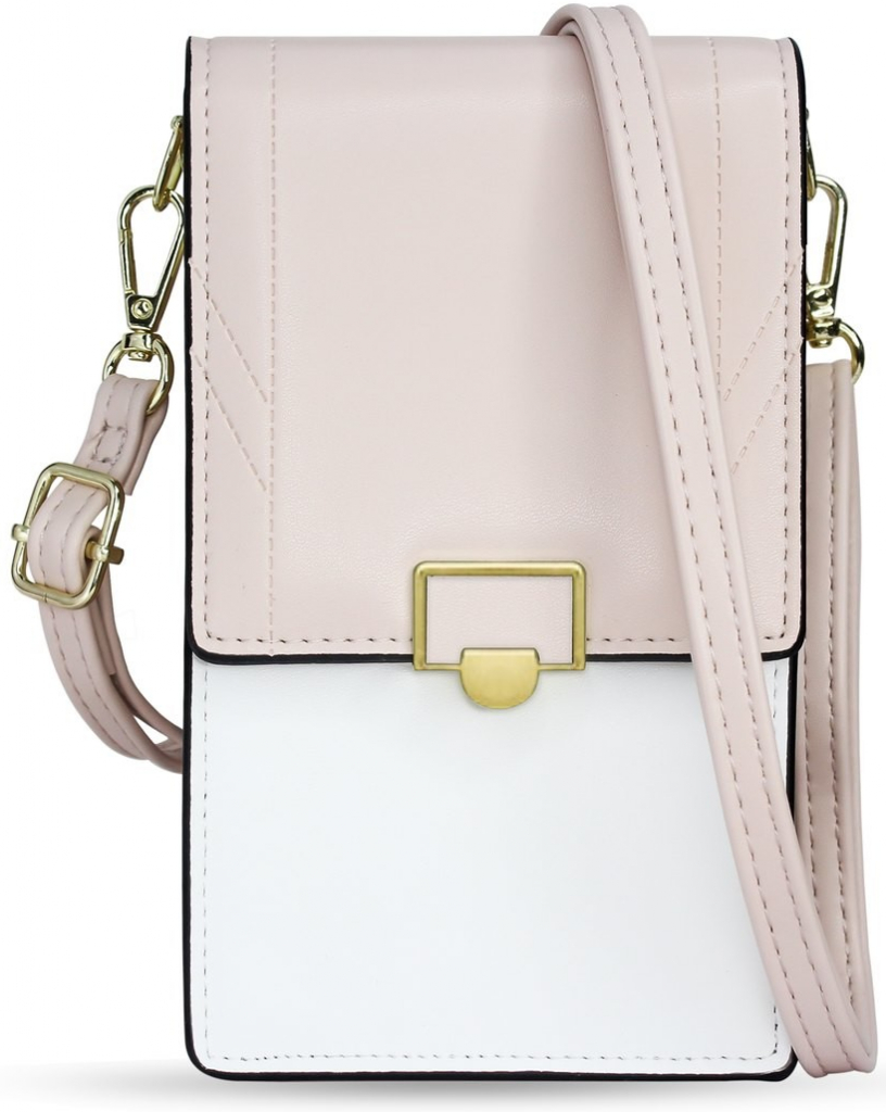 Růžová dámská kabelka na telefon crossbody Fancy bag typ 2