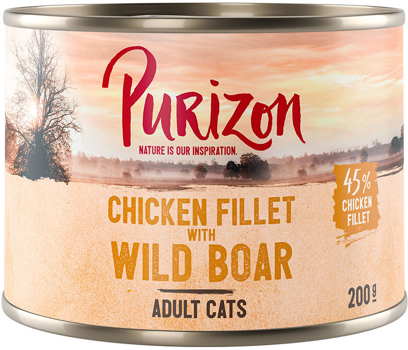 Purizon Adult bezobilné kuřecí filet s divočákem 24 x 200 g