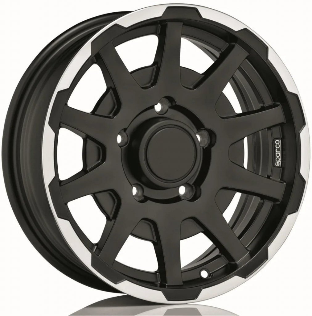 SPARCO Dakar 5,5x16 5x139,7 ET5 matt black lip polished