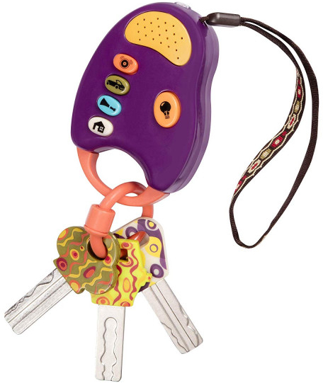 B-Toys Klíčky k autu FunKeys fialová