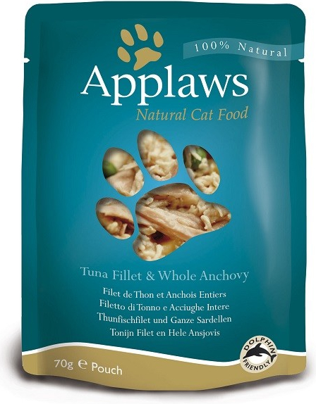 Applaws Cat tuňákové filety a ančovičky v taštičce 70 g
