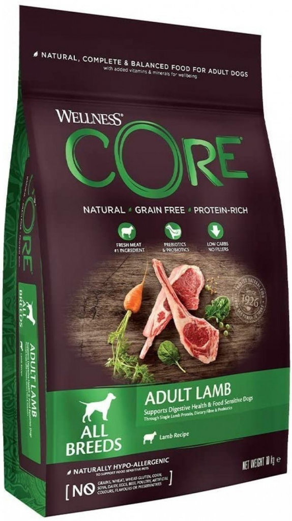 Wellness Core Adult Lamb pro velké a střední psy Jehněčí 10 kg