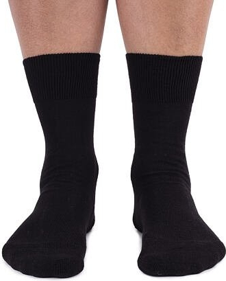 Vlnka Bavlněné ponožky s měkkým došlapem černá