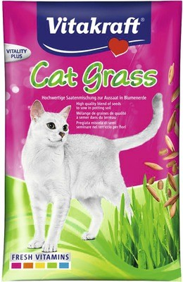 Vitakraft Kočičí tráva Cat Gras doplňovací sáček 50 g
