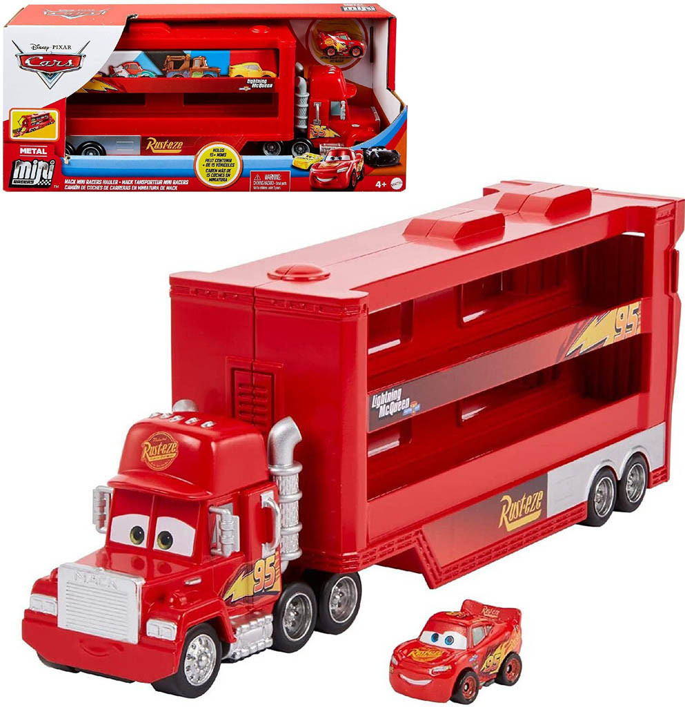 Mattel Cars 3 Mini transportér Mack a Blesk McQueen GNW34