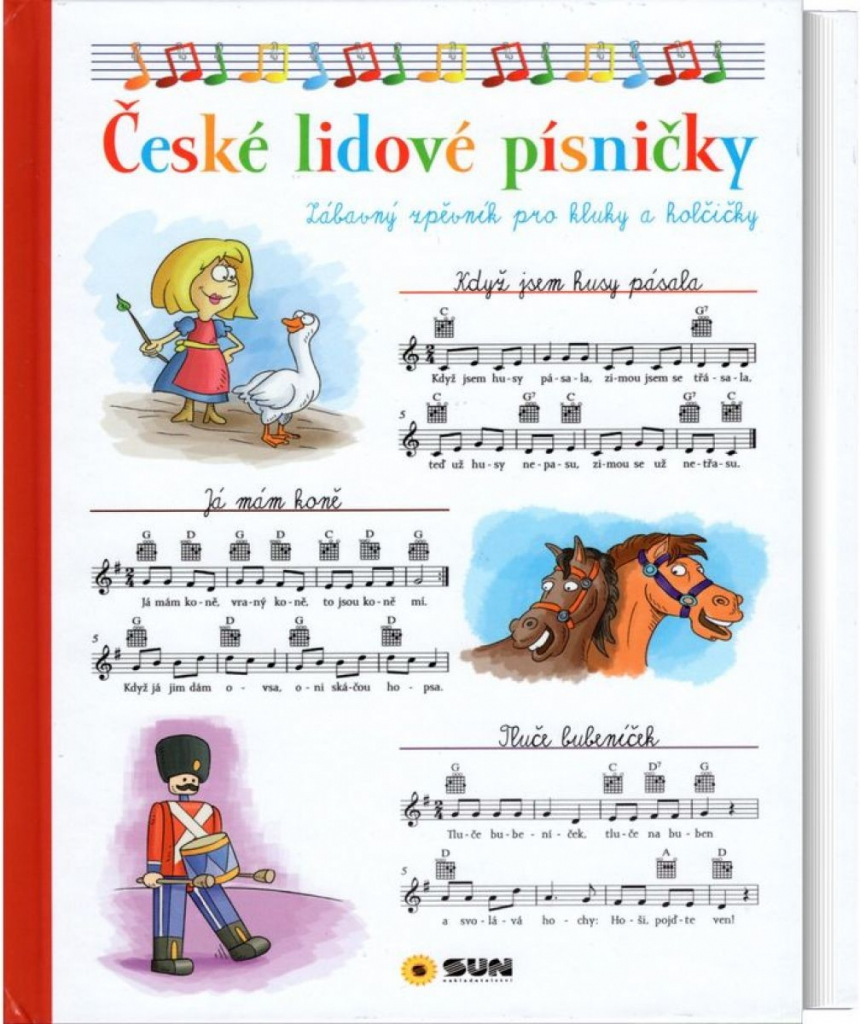 České lidové písničky - zábavný zpěvník