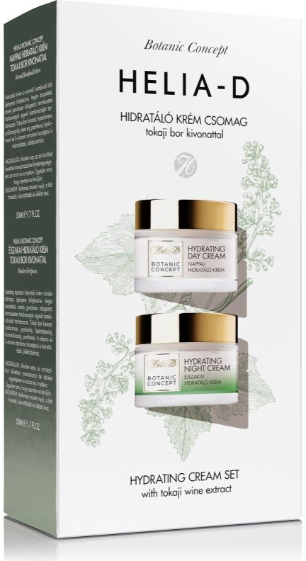 Helia-D Botanic Concept hydratační krém pro normální až smíšenou pleť 50 ml + noční krém proti vráskám 50 ml