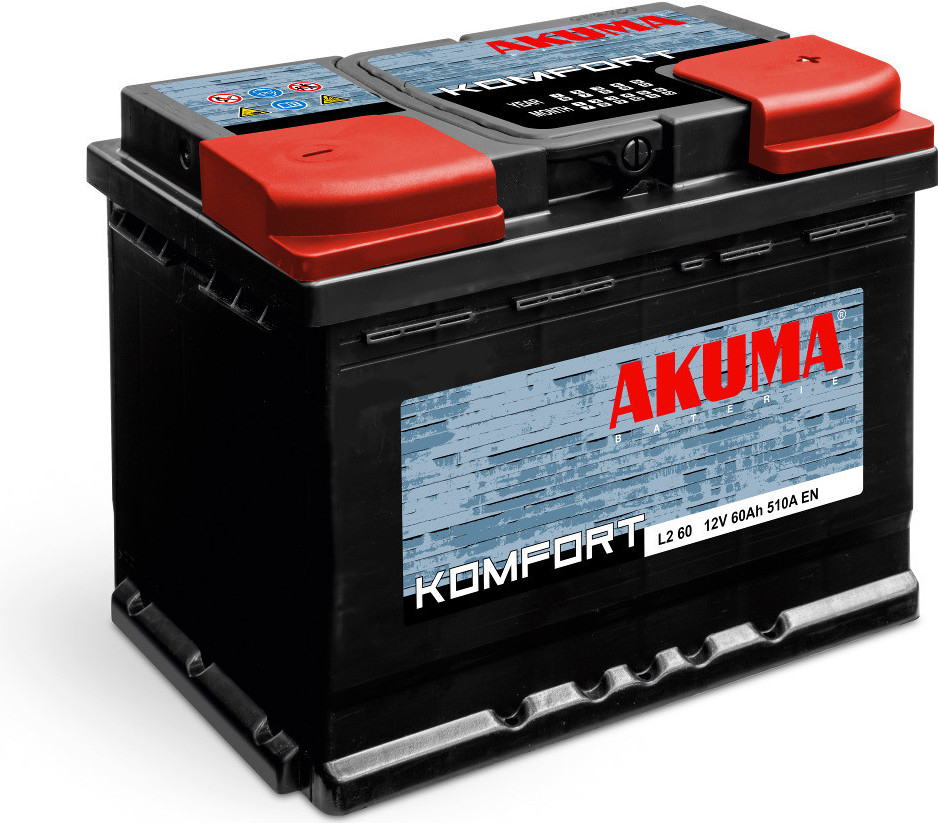 Akuma Komfort 12V 60Ah 510A L2X 60