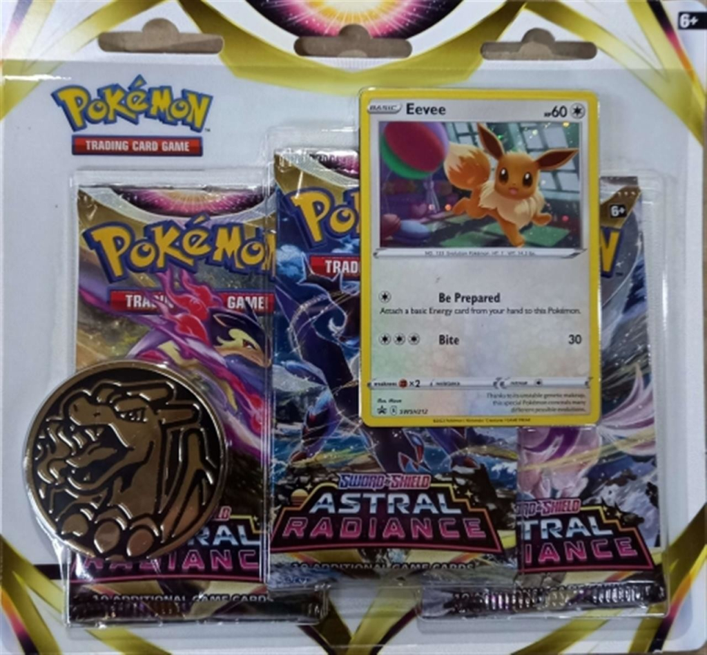 Pokémon TCG Astral Radiance - 3 Pack Blister Booster