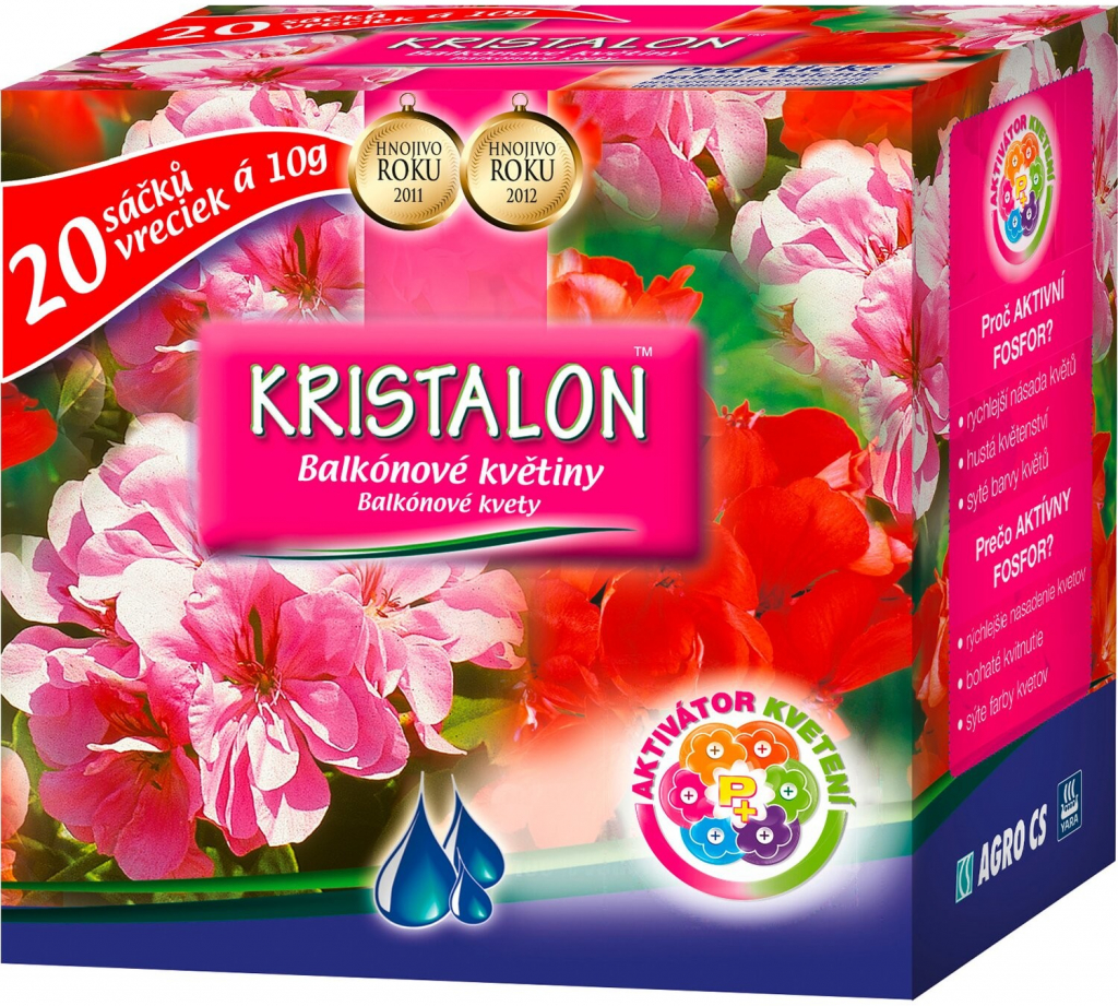 Agro Kristalon Balkónové květiny 20 x 10 g