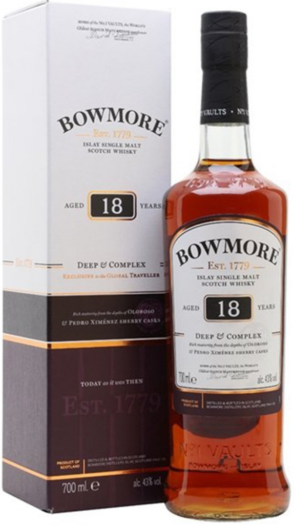 BOWMORE 18y 43% 0,7 l (karton)