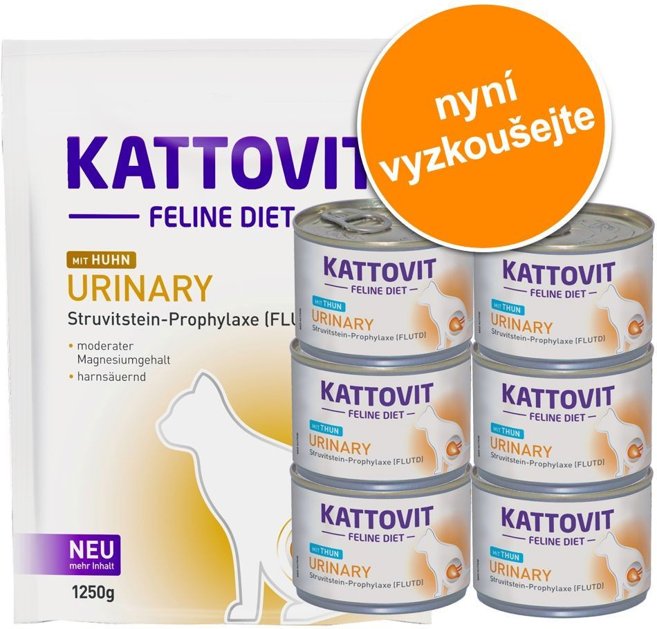 Kattovit Urinary s tuňákem 1,3 kg