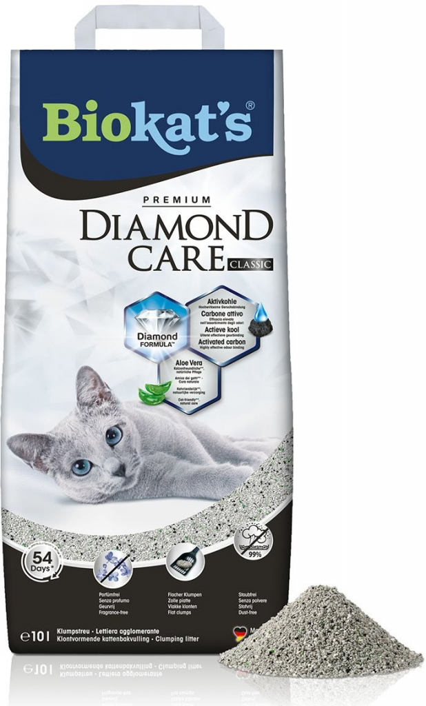 Biokat’s DIAMOND CARE Classic podestýlka pro kočky 10 l