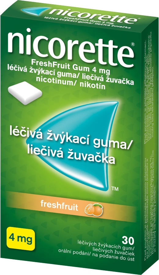 NICORETTE FRESHFRUIT GUM ORM 4MG GUM MND 30