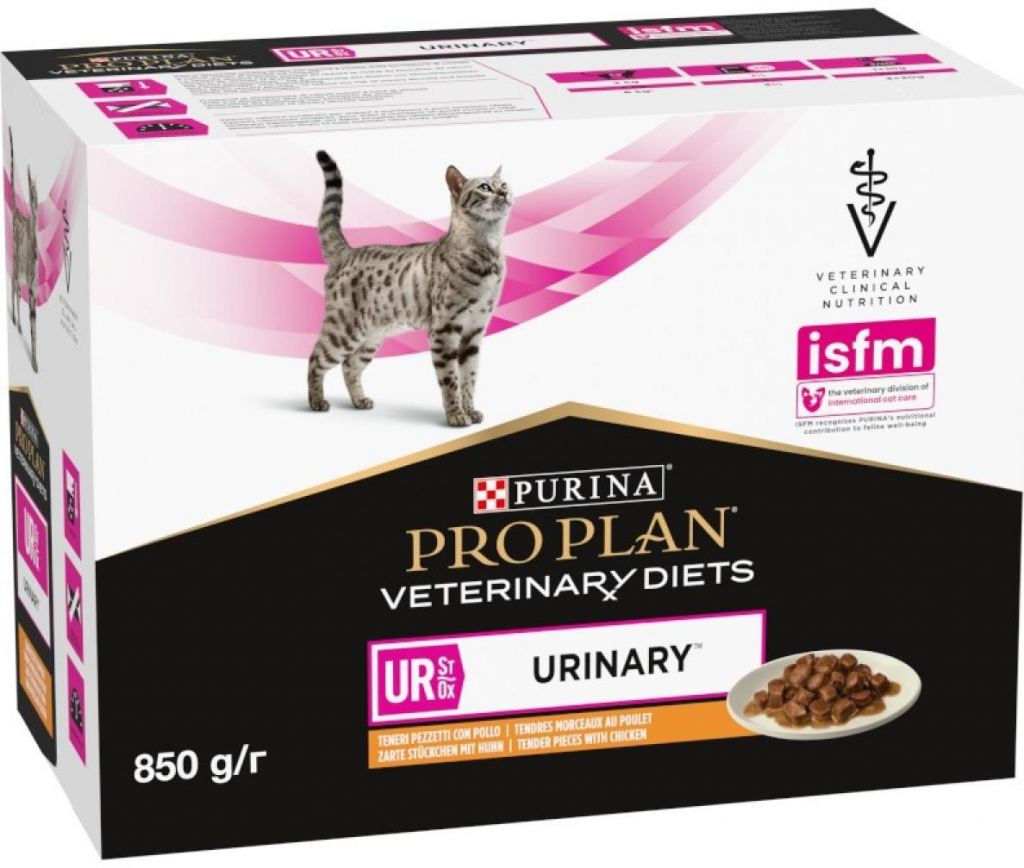 Pro Plan Veterinary Diets Feline UR ST/OX Urinary kuře 10 x 85 g