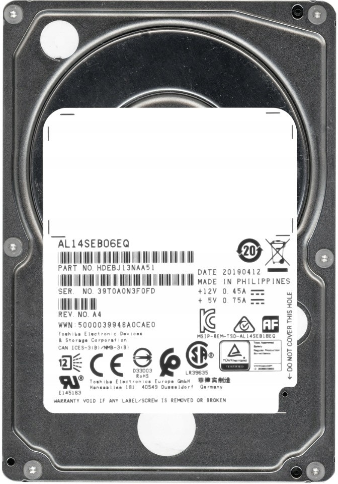 Toshiba 600GB, 2.5\