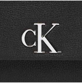 Calvin Klein Jeans kabelka Minimal Monogram Boxy Flap Cb19 K60K610330 Černá