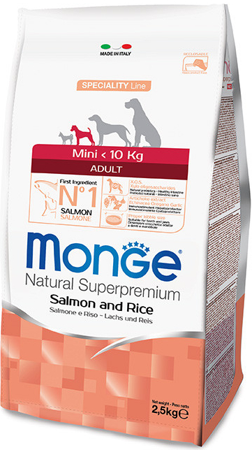 Monge Dog Mini Adult Losos rýže 2,5 kg