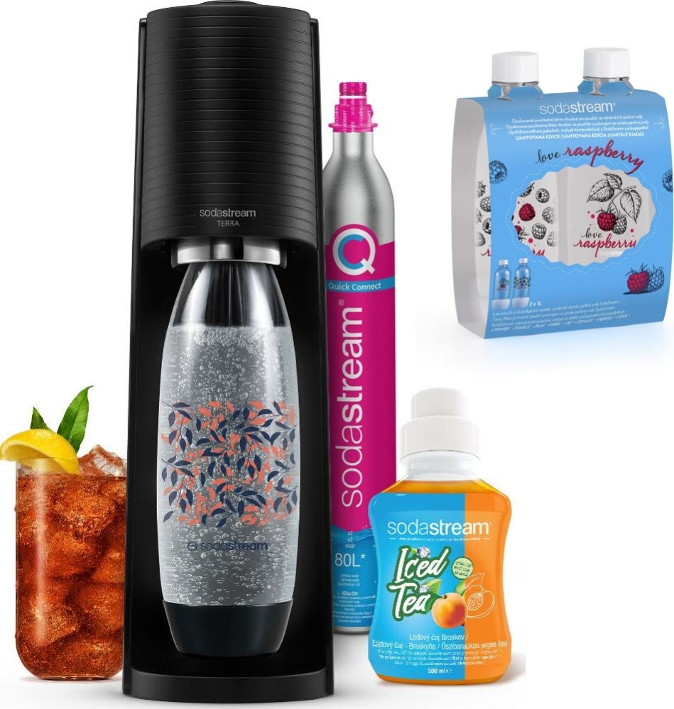 Sodastream TERRA černá Ice Tea Megapack