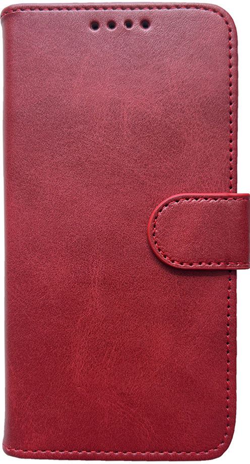 Pouzdro Mobiwear Luxusní kožené Flip Realme C11 2021 - Červené - L_RDS Red Leather