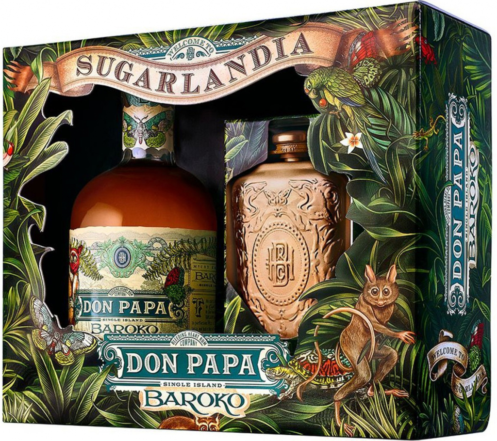 Don Papa Baroko 40% 0,7 l (dárkové balení placatka)