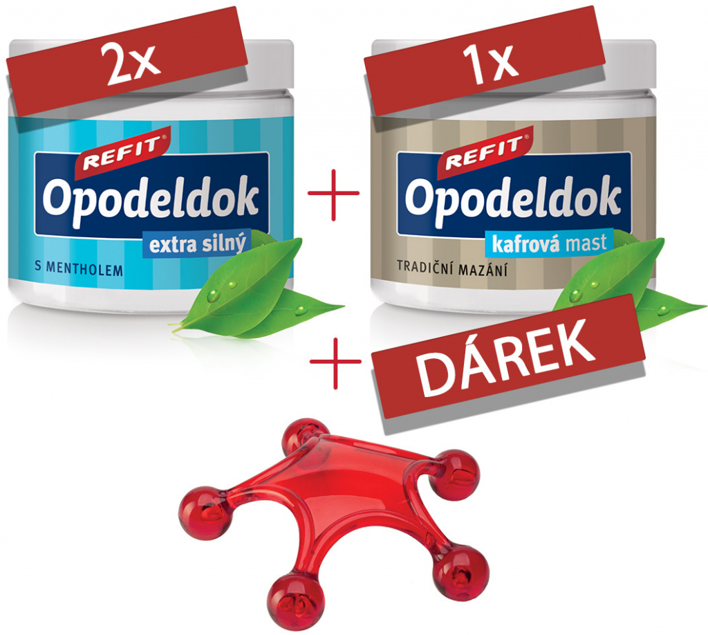 Refit Opodeldok Extra silný 2 x 200 ml + Kafrová mast 200 ml dárková sada