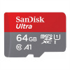 SanDisk Ultra 64GB microSDXC karta, UHS-I U1 A1 + adaptér - SanDisk microSDXC UHS-I U1 64 GB SDSQUA4-064G-GN6MA