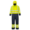 PORTWEST HI-VIS CONTRAST S485 / Zateplená reflexní kombinéza - HV žlutá/námořní modrá L