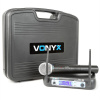 Vonyx WM511, 1kanálový VHF vysílací systém, včetně přenosného kufru (179.229)