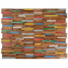 Petrashop Nástěnné obkladové panely 10 ks 1,03 m² masivní teakové dřevo Vícebarevný 326169