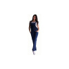 Be MaaMaa Těhotenské kalhoty s láclem - tmavý jeans, XL (42)