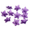 Plastové korálky květ / sukýnka Ø25-29 mm Varianta: 14 (61) - 29 mm fialová purpura, Balení: 20 ks