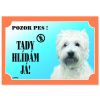 Dafiko Tabulka DAFIKO west highland white terrier, 1 ks