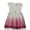 Prety baby Luxusní dívčí princeznovské šaty růžovo-bílé barvy 01 Barva: Růžová, Velikost: 146/152