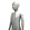 Dětská figurína 110cm, manekýna, světle šedá lesklá abstraktní (BA1LS)