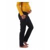 JOŽÁNEK Zimní těhotenské softshellové kalhoty Sága, černé, 42 zkrácená délka