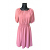 krátké společenské letní šaty Elza, Barva Pudrová, Materiál Polyester, Velikost ONESIZE