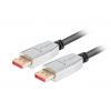 LANBERG připojovací kabel DisplayPort 1.4 M/M, 8K@60Hz, 5K@120Hz, délka 1,8m, černý, se západkou, zlacené konektory CA-DPDP-20CU-0018-BK