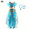 Čína Kostým princezny Jasmíny (Aladinova lampa) Varianta: 09 šaty se šperky, Velikost: 130 (5-6 let)