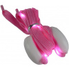 LED svítící tkaničky do bot, jeden pár - Růžové, 120 cm