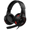 Genius GX GAMING HS-G600V Headset, herní, náhlavní, drátový, vibrace, mikrofon, ovládání hlasitosti, 2× 3,5mm jack, černo-červený 31710015400