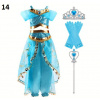 Čína Kostým princezny Jasmíny (Aladinova lampa) Varianta: 14 šaty, korunka, rukavice, hůlka, Velikost: 110 (3 roky)