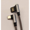 TipTop kabel USB-C 1m oboustrané L USB v šedém provedení 8594198680042