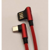 TipTop kabel USB-C 1m oboustrané L USB v červeném provedení 8594198680042