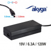 Napájecí zdroj Akyga AK-ND-44 19V/6.3A 120W 5.5x2.5mm konektor - neoriginální (AC adaptér, nabíječka, napájecí zdroj vhodný pro notebooky Asus / Toshiba / Fujitsu / Lenovo / HP aj.)