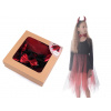 Karnevalový kostým čertice dívčí Varianta: vel 120 červená, Balení: 1 sada