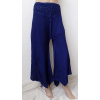 Kalhoty bavlna s výšivkou (Harémky, kalhoty modré)