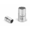 FORTUM Hlavice nástrčná MULTI-LOCK, 1/2", 10mm, L 38mm, 61CrV5, FORTUM EX4701210